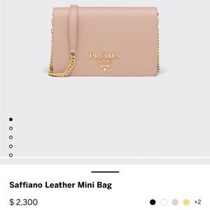 Authentic Prada Saffiano Leather Mini Bag BEST OFFER